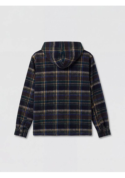 Lc Waikiki Lacivert Loose Fit Ekose Erkek Oduncu Gömlek Ceket