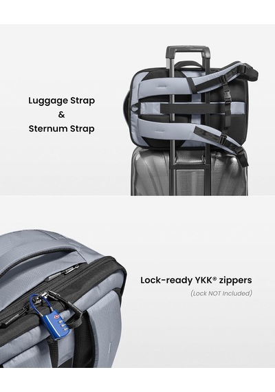 28-40l Seyahat Sırt Çantası, Tsa Uyumlu Kabin Bagajı, Su Geçirmez, Hafif, Dayanıklı, Laptop, İş, Günlük, Hafta Sonu Ve Seyahat Kullanımı, Weekender, Business, Hafif Backpack 28-40l Seyahat Sırt Çantası, Tsa Uyumlu Kabin Bagajı, Su Geçirmez, Hafif, Dayanıklı, Laptop, İş, Günlük, Hafta Sonu Ve Seyahat Kullanımı, Weekender, Business, Hafif Backpack