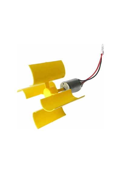 Mini Rüzgar Gülü Jeneratörü Motor Türbin Kanatlı Led Göstergeli