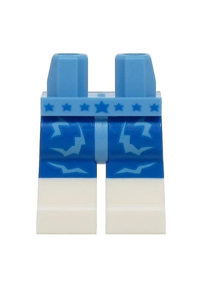 Minifigür Parçaları: Legs Decorated, Bacak, Ayak: 970c07pb15
