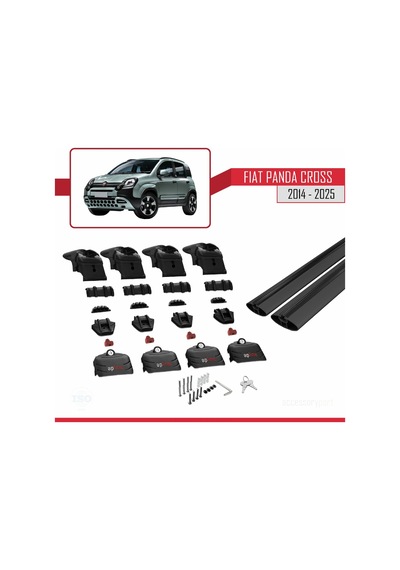 Fiat Panda Cross 2014 Ve Sonrası İle Uyumlu Ace-2 Ara Atkı Tavan