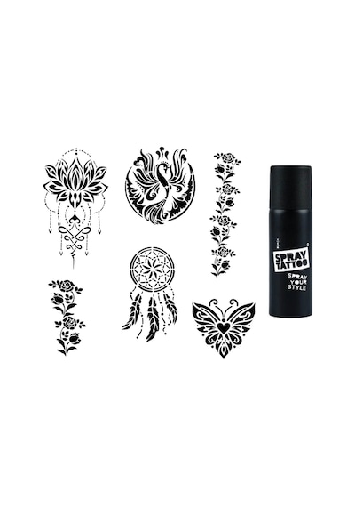 Zarif Kadınlar Spray Tattoo İle Geçici Dövme Yapma Seti