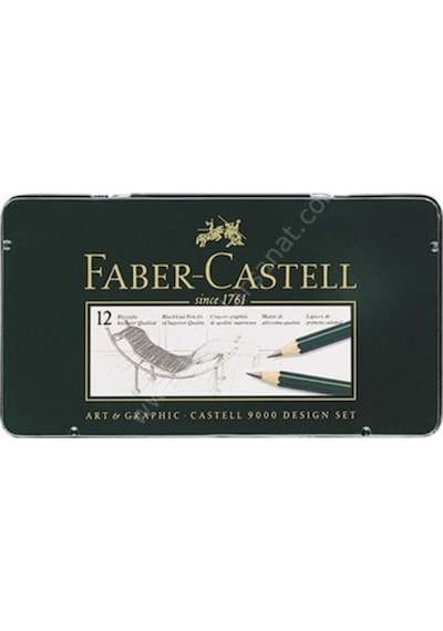 Faber Castell 9000 Dereceli Kurşun Kalem 12'Li Seti Design Set