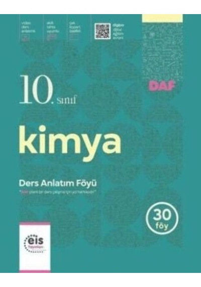 Eis 10.sınıf Kimya Ders Anlatım Föyü 30 Föy