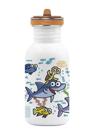 Laken Çelik 18/8 Flow Basic Şişe 0,50l - Sea Friends Lkbsfsf Beyaz