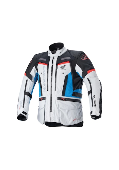 Alpinestars Honda Bogota Pro Ds Korumalı Motosiklet Montu Gri Siyah Mavi