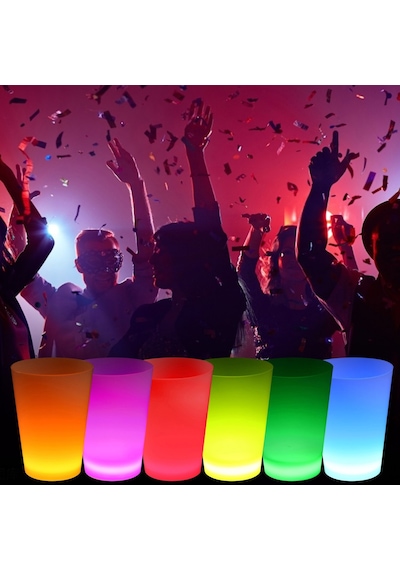 Neon Parti Glow Bardak 1.5 Oz Karışık Renk 1 Adet Tekli Çr