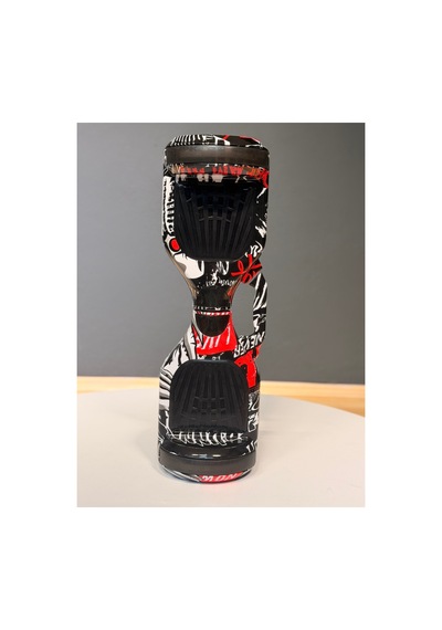 Hoverboard 6.5 İnç Led Işıklı Taşıma Kollu 36v 5.2ah Elektrikli Kaykay Beyaz