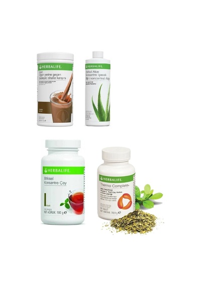Herbalife Hrbalife 1 Çikolotalı Shake + 1 Aloe + 1 Adet 100gr Klasik Çay + 1 Thermo.