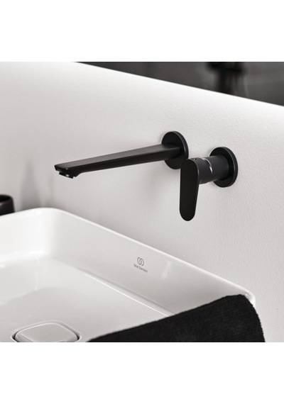 Cerafine O Ankastre Lavabo Bataryası-silk Black-kıt2 Siyah