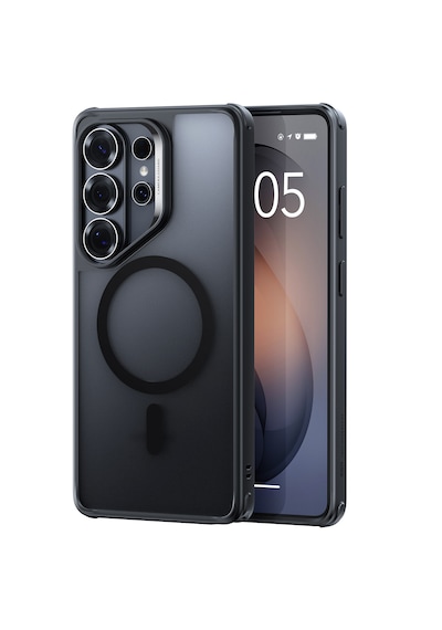 Samsung Galaxy Uyumlu  S26 Ultra Classic Hybrid Magsafe Kılıf Buzlu Siyah