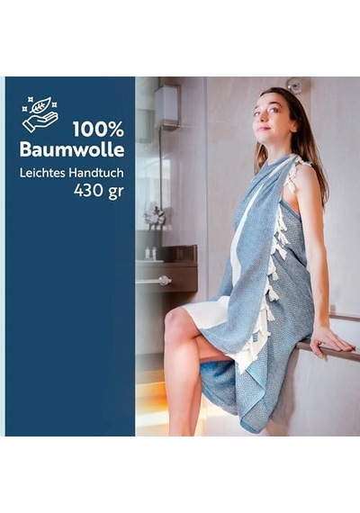 4&apos Lü Paket -%100 Pamuk Peştamal 100x180 Cm, Havuz Ve Plaj Havlusu, Spor Havlusu, Hızlı Kurur Ve Koku Yapmaz, Emici, Hafif Ve Kompakt, Gök Mavisi Açık