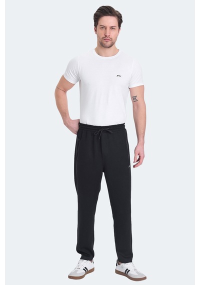 Slazenger Katar Erkek Cepli Siyah Eşofman Altı Siyah