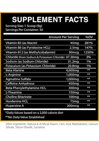 Centurion Labz God Of War Pump Preworkout 268 G