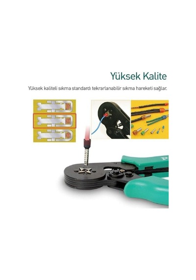 Proskit Cp-462g 4 Köşe Terminal Yüksük Sıkma Pensesi