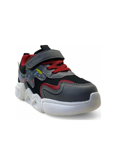 Cool Zeta Çocuk Hafif Işıklı Sneaker Siyah