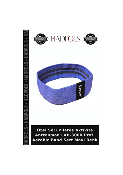 Özel Seri Pilates Aktivite Antrenman Lab-3000 Prof. Aerobic Band Sert Mavi Renk