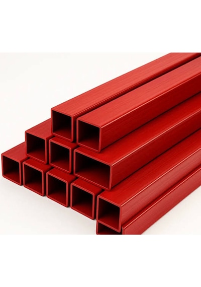 Kutu Profil Demir 40x60x2 Mm Boyalı 2 Mt Kırmızı