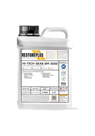 Restoreplus Hı-Tech Gear Bm 3000 Yüksek Performans Sentetik Katkılı Dişli Yağları 5 L