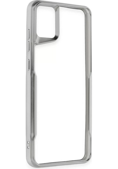 Newface Samsung Galaxy A05 Kılıf Boyi Silikon Kapak - Gümüş