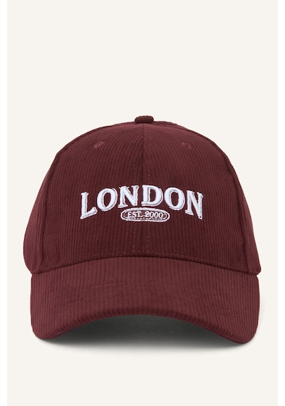 Defacto Erkek Nakışlı Fitilli Kadife Cap Şapka G0875ax26wnbr194 Bordo-br194