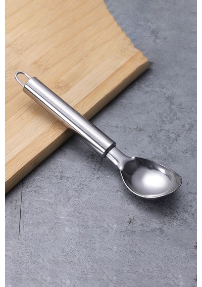 Metal Top Dondurma Alma Kaşığı Cin508 Gri - Gümüş