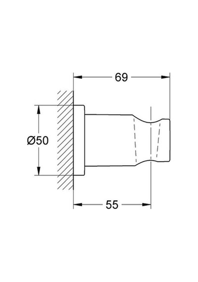Grohe Rainshower El Duşu Askısı - 27074en0 Krom