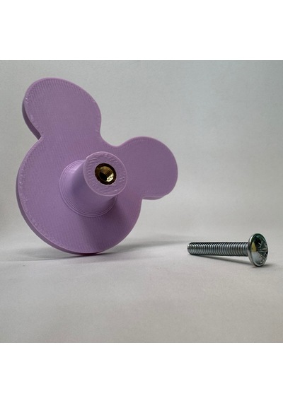 Pomerol Mor Mouse Dolap Kulpu - Çocuk Odası, Mutfak Ve Banyo İçin Modern, Şık Ve Dayanıklı Mobilya Kulp, Dh