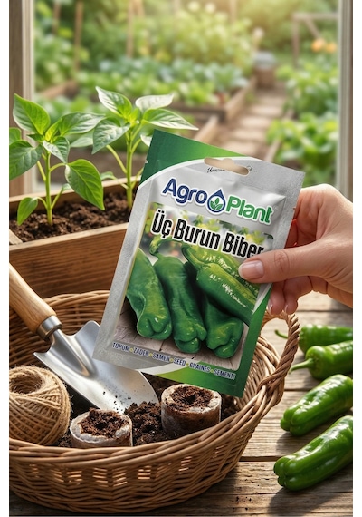 Agro Plant Üç Burun Biber Tohumu 25 Gr