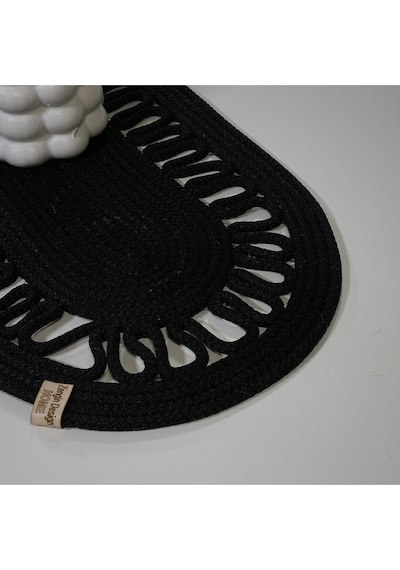 Zengin Design Home Zdh-804 Oval Runner Siyah