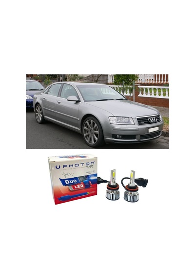 Audi A8 D3 Uzun Far Ampulü H7 Duo Yeni Seri Beyaz 2002-2010