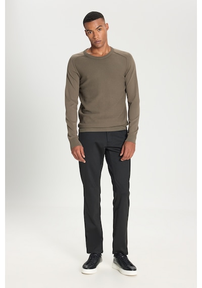 AC&Co / Altınyıldız Classics Erkek Hakı Standart Fit Normal Kesim Bisiklet Yaka Jakarlı Triko Kazak Hakı AC&Co / Altınyıldız Classics Erkek Hakı Standart Fit Normal Kesim Bisiklet Yaka Jakarlı Triko Kazak Hakı