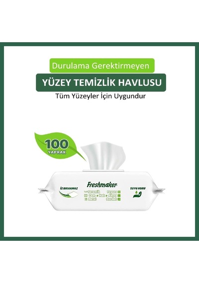Bezos Yüzey Temizleyici Havlu 100'lü Bzs01 Tekli