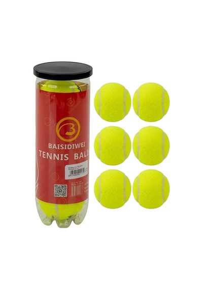 Mey İthalat Tenis Topu 6 Lı Set Antrenman Ve Maç İçin Dayanıklı Toplar