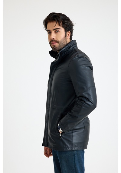 Franko Armondi Klasik Erkek Deri Ceket E55-kd-2907-24133 Siyah