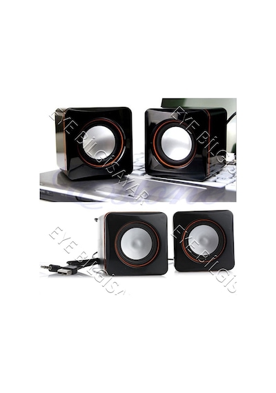 EYEPC Usb Ile Güç Alan Pc Laptop Hoparlörü Kaliteli Ses 1+1 Speaker