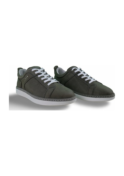 Erkek Hakiki Deri Sneaker Yeşil