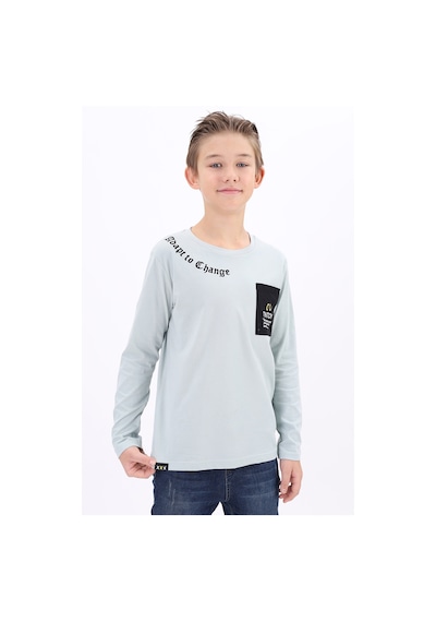 Toontoy Kids Toontoy Erkek Çocuk Baskılı Tişört Gri