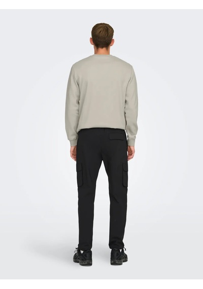 Only & Sons Erkek Slim Fit Siyah Kargo Pantolon - 22029759 Siyah