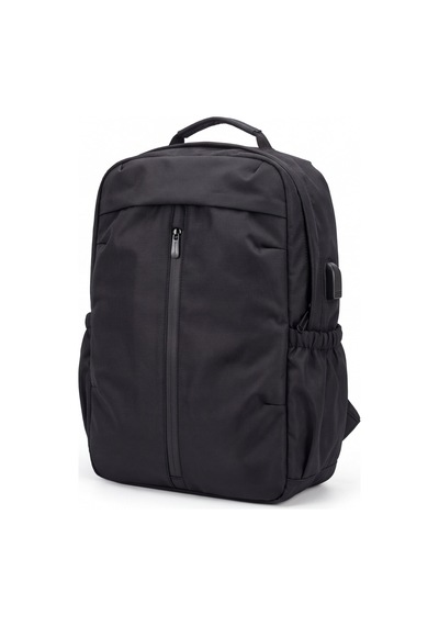 Multimission Usb Şarj Unisex Laptop Sırt Çantası Üniversite Okul Günlük Kullanım Çantası Hafif E... Siyah