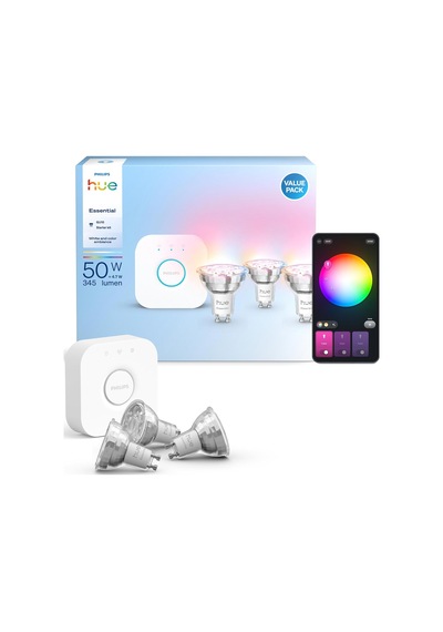 Essential 3'lü Gu10 Spot Başlangıç Seti 345 Lumen - 15.000 Saat Ampul Kullanım Ömrü