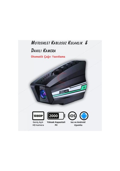 Bt16 Kask Bluetooth Kulaklık
