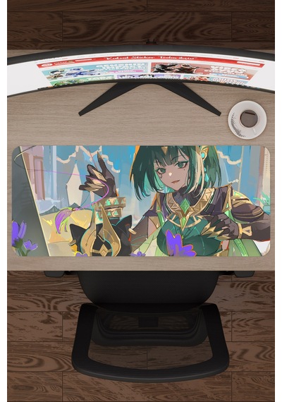 Nefer Genshin Impact Anime Oyuncu V3 - 70x30 Xl Gaming Mouse Pad Fare Altlığı
