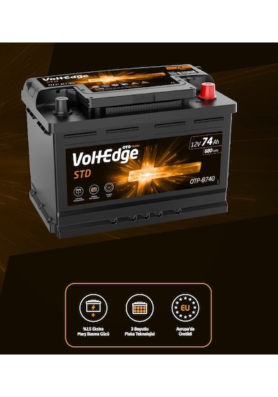 Otopratik Voltedge 12 V 74 Ah 680 A En Akü-2026
