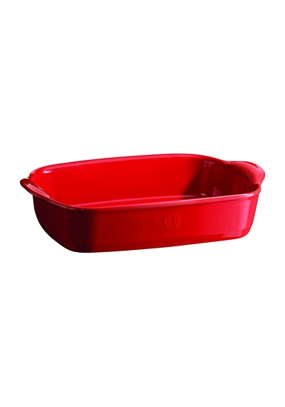 Emile Henry Fırın Kabı Dikdörtgen 30 x 19 cm Kırmızı/Burgundy -34 Kırmızı