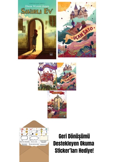 Sihirli Ev Yürüyen Şato Serisi 3 Ciltli + Uçan Şato + Diana Wynne Jones Üçlü Kitap Seti: Yürüyen Şato Uçan Şato Sihirli Ev