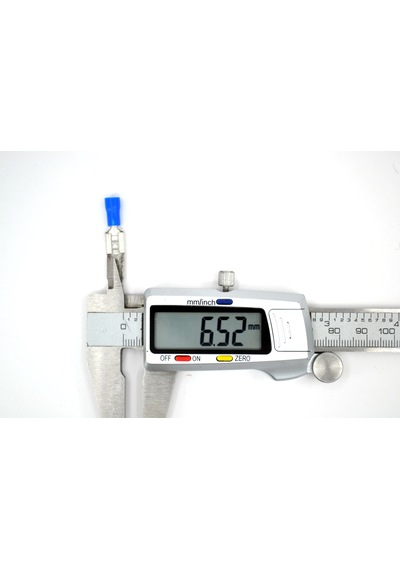 200 Adet 1,50-2,50mm Kablo Ucu 6,3 Dişi Fiş Mavi Sıkmalı