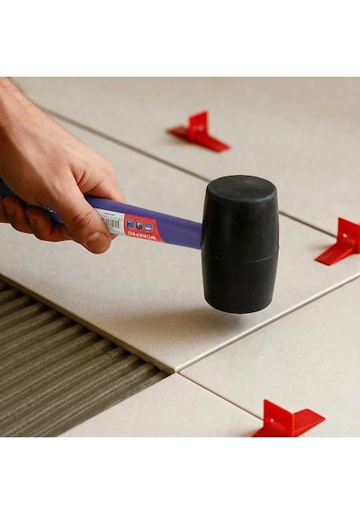 Workpro Wp241041 57mm 450gr Pvc Pp Saplı Siyah Kauçuk Tokmak Fr Wp241041