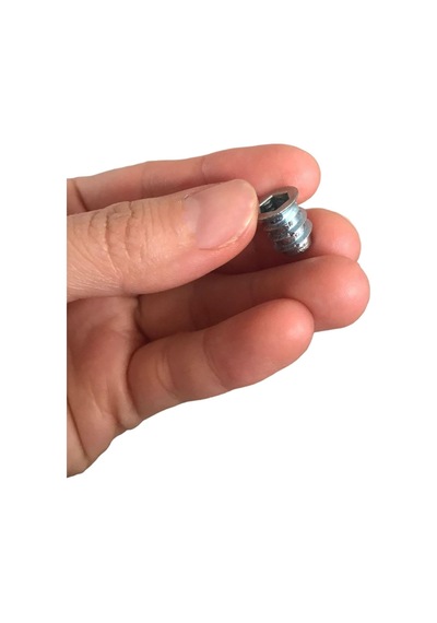 50 Adet Metal Düz Dişli Dübel Ahşap Dübeli M6 8x13 Diş Çinko Mobilya Bağlantı Ünite Birleştirme