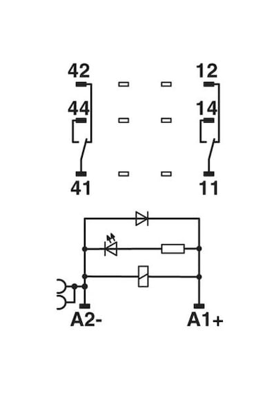 Röle Modülü - Rıf-2-rpt-ldp-24dc/2x21